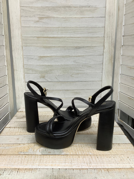 Sandals Heels Block By Michael Kors In Black, Size: 8