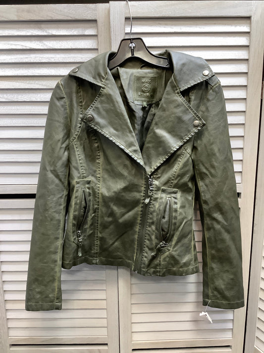 Jacket Leather By Max Studio In Green, Size: Xs