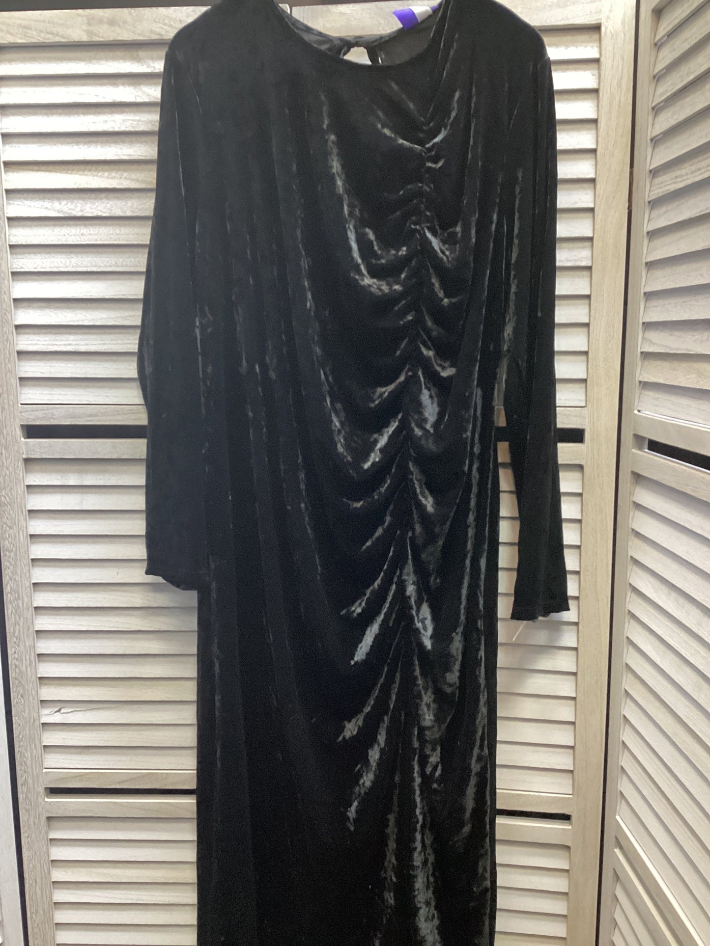 Dress Party Midi By Clothes Mentor In Black, Size: 2x