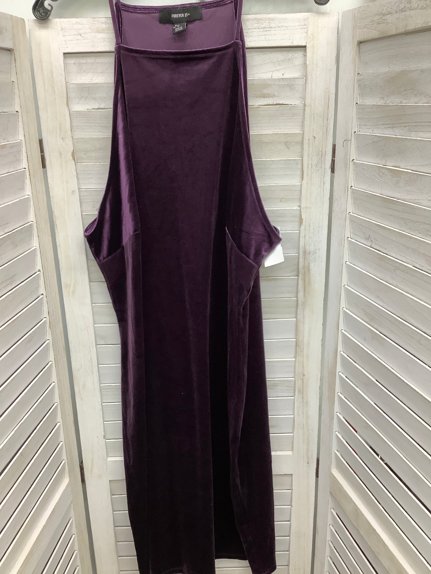 Dress Party Short By Forever 21 In Purple, Size: 3x