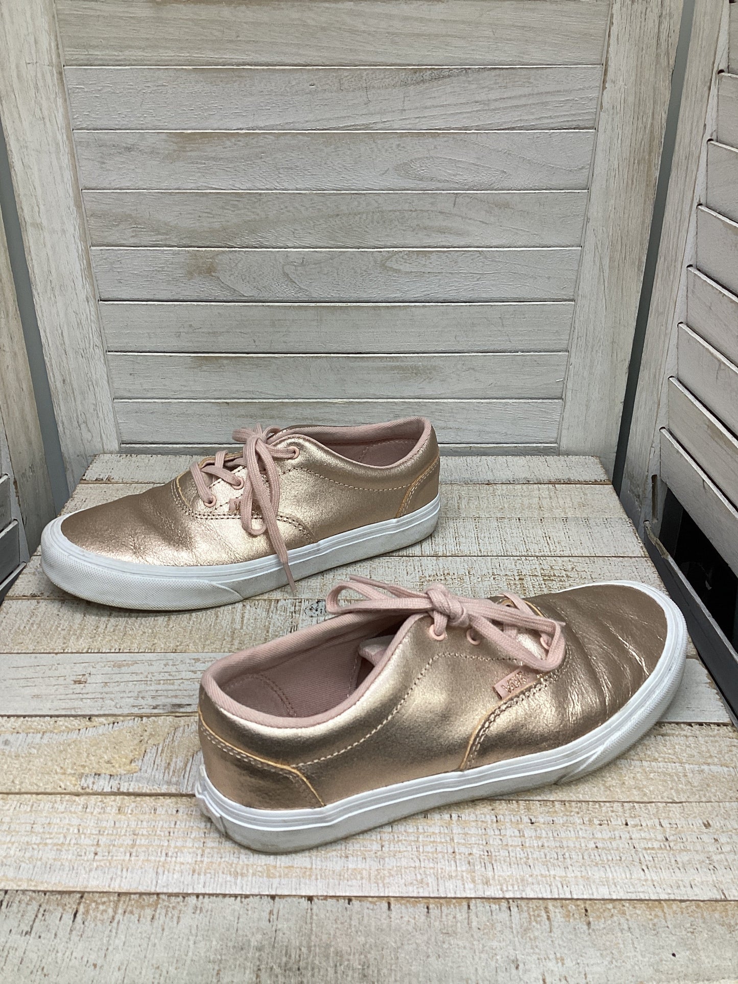 Shoes Sneakers By Vans In Rose Gold, Size: 6