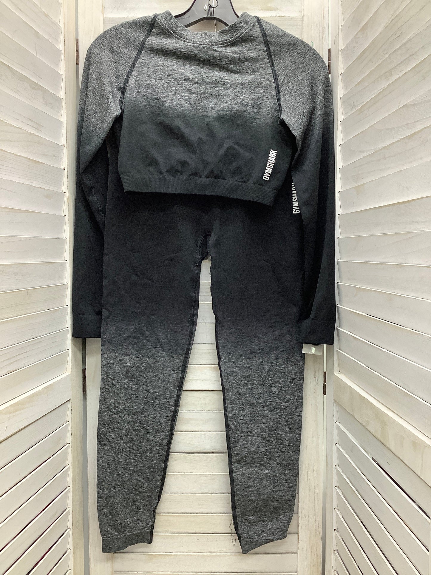 Athletic Pants 2pc By Gym Shark In Grey, Size: M