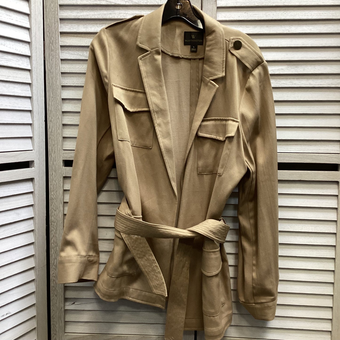 Jacket Other By Worthington In Tan, Size: L