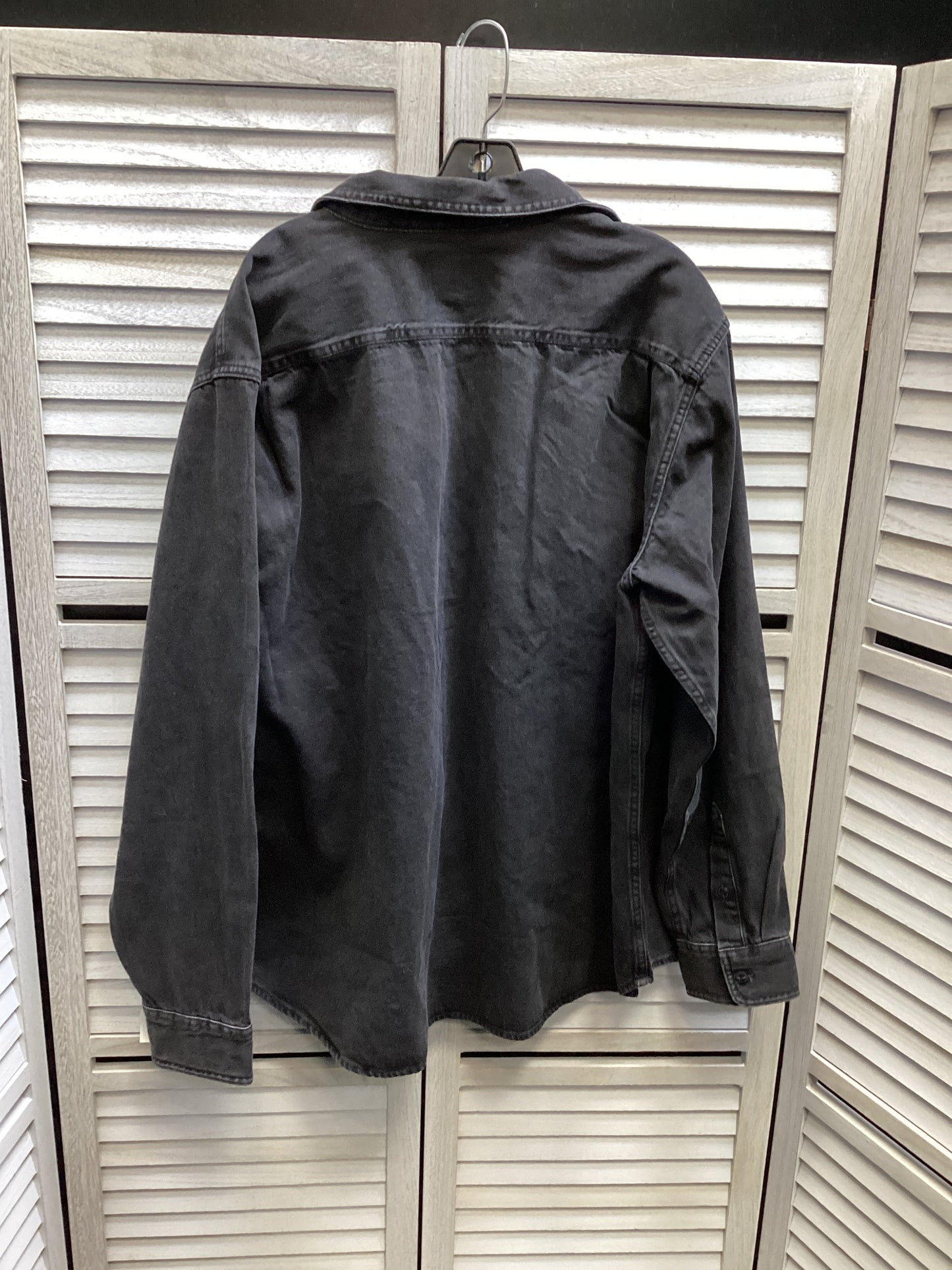 Jacket Shirt By Old Navy In Black, Size: 2x