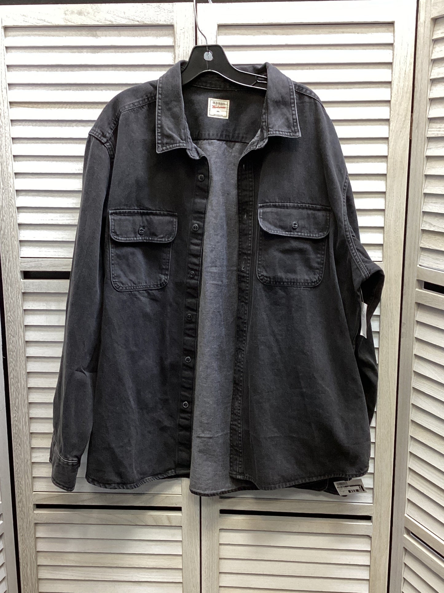 Jacket Shirt By Old Navy In Black, Size: 2x