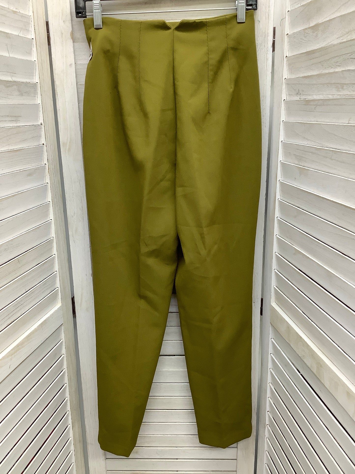 Pants Cropped By Zara In Green, Size: S