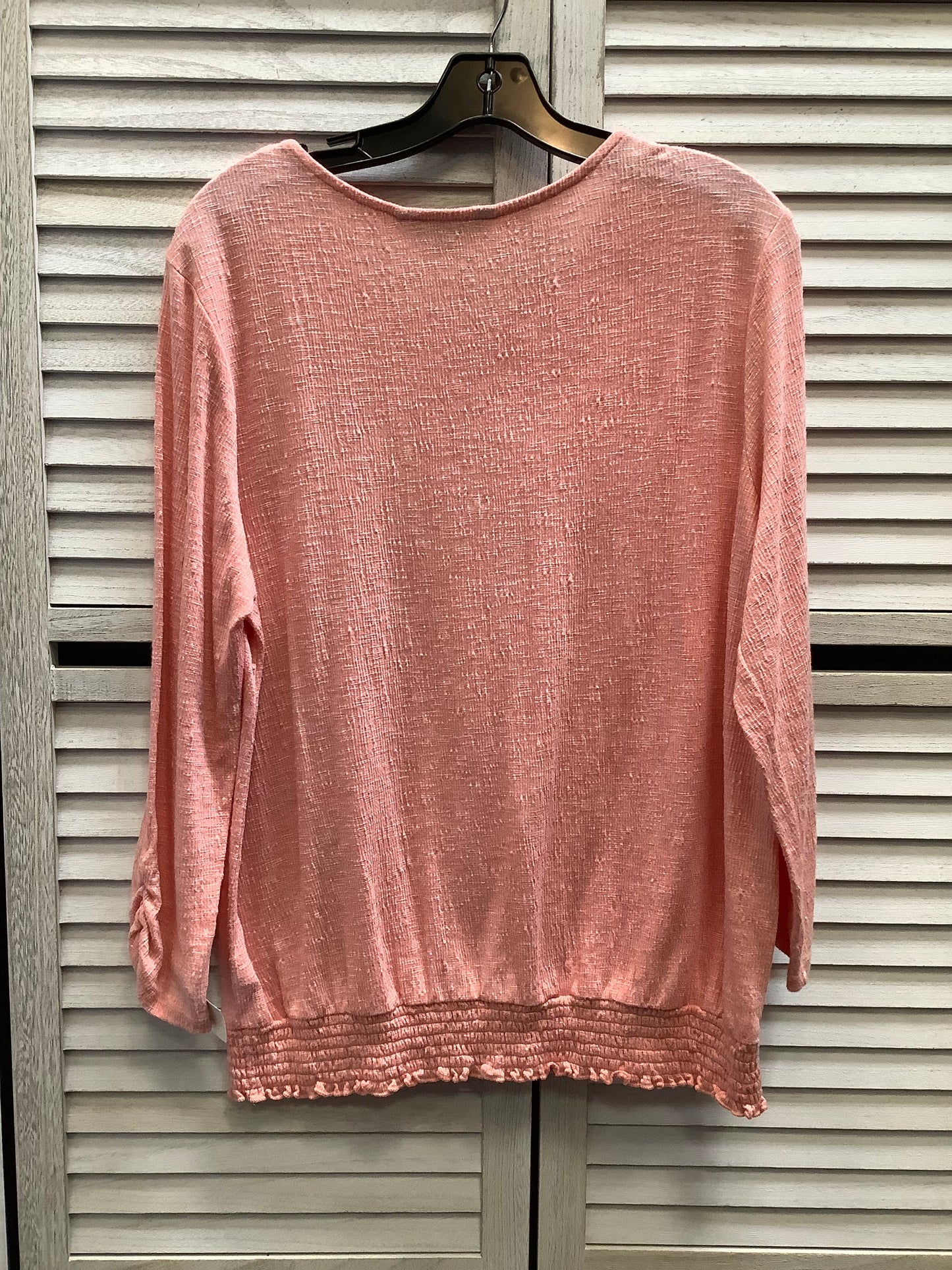 Top Long Sleeve By Apt 9 In Pink, Size: Xl