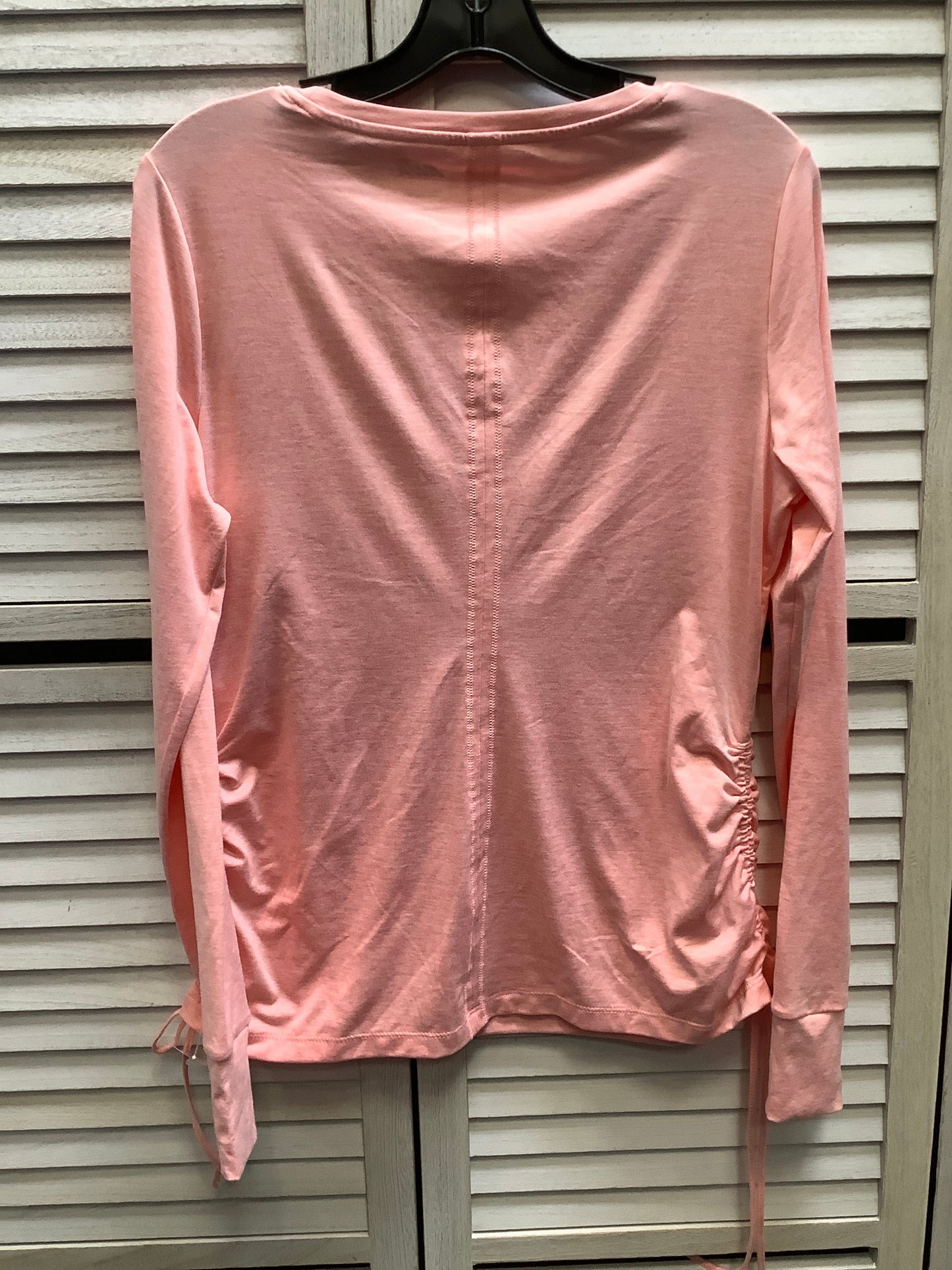 Athletic Top Long Sleeve Collar By Avia In Pink, Size: M