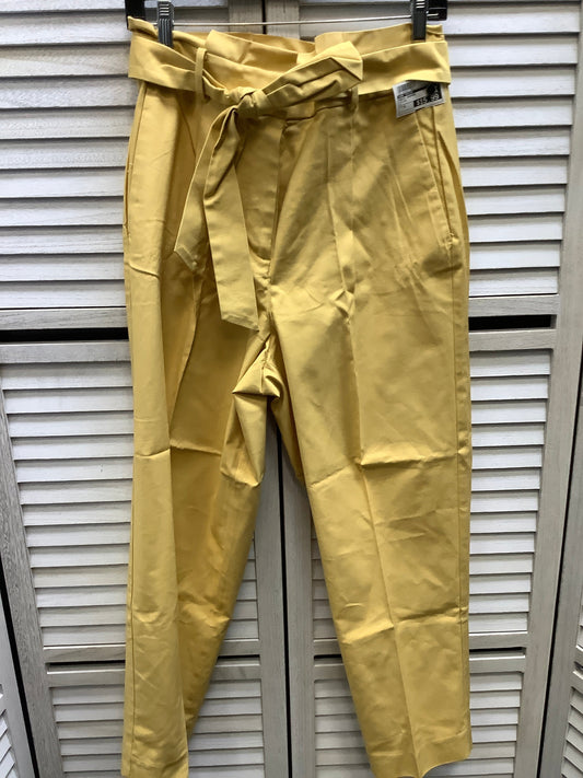 Pants Cropped By Ann Taylor In Yellow, Size: 8