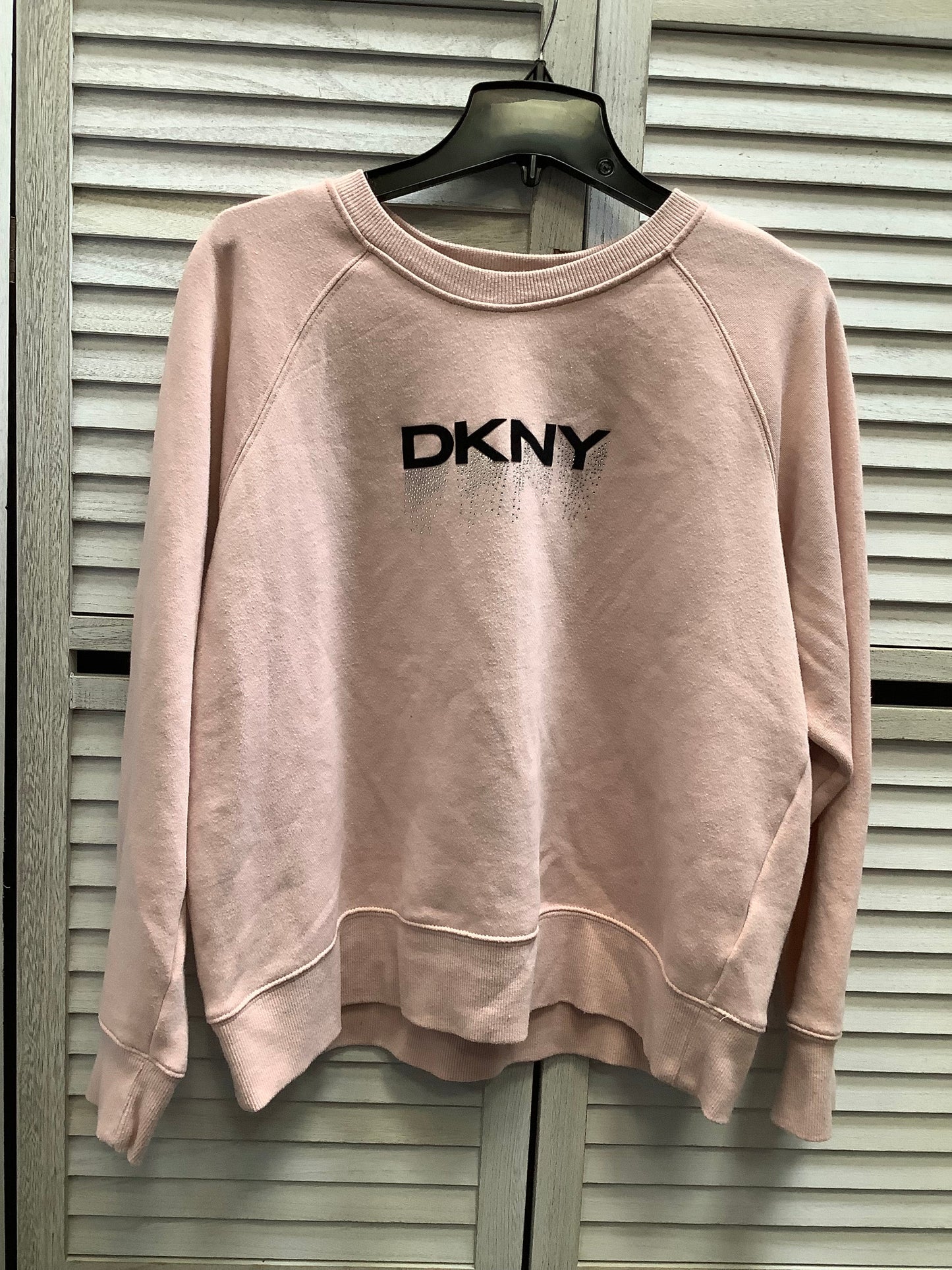 Sweatshirt Crewneck By Dkny In Pink, Size: Xl