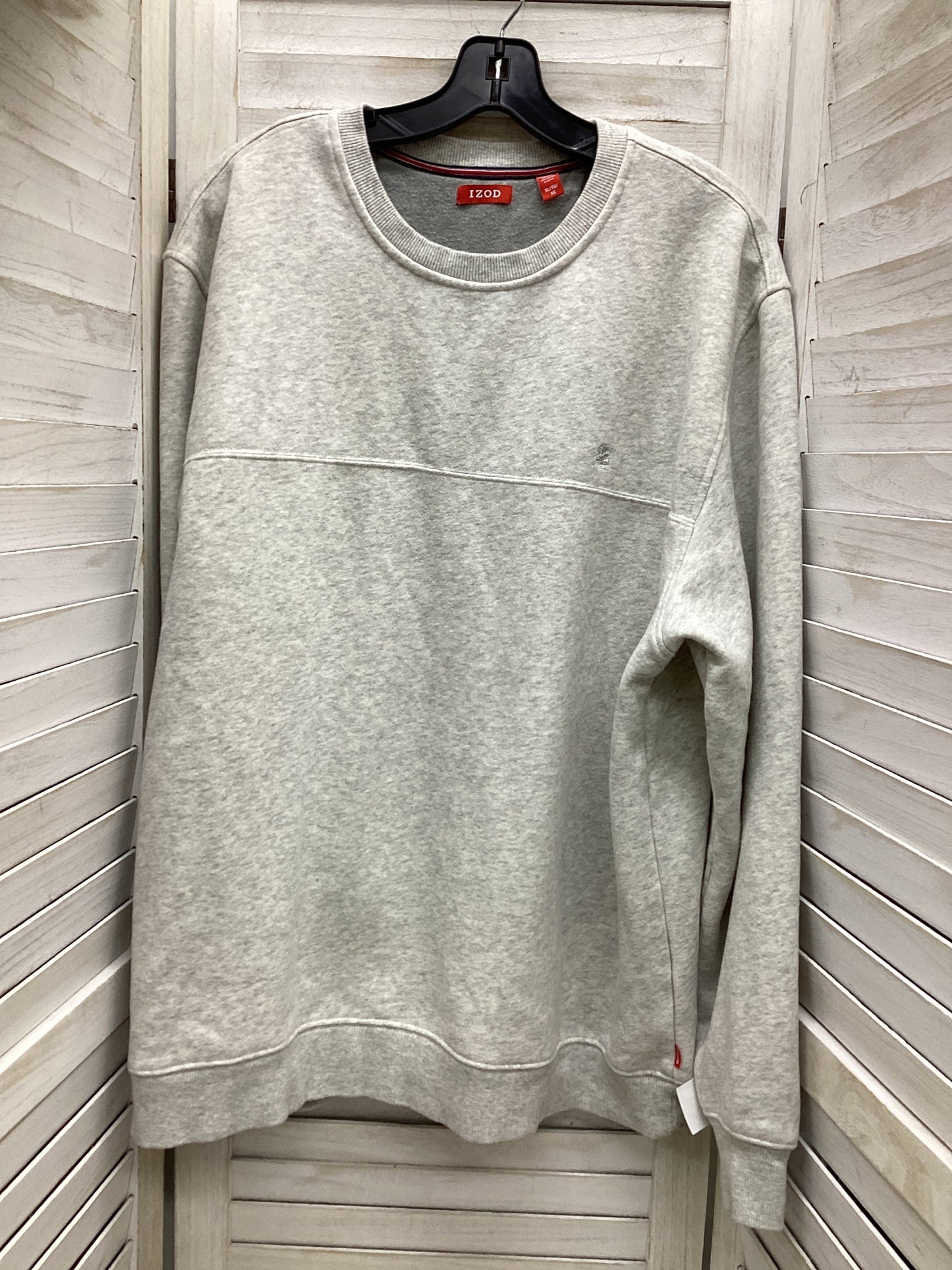 Sweatshirt Crewneck By Izod In Grey, Size: Xl