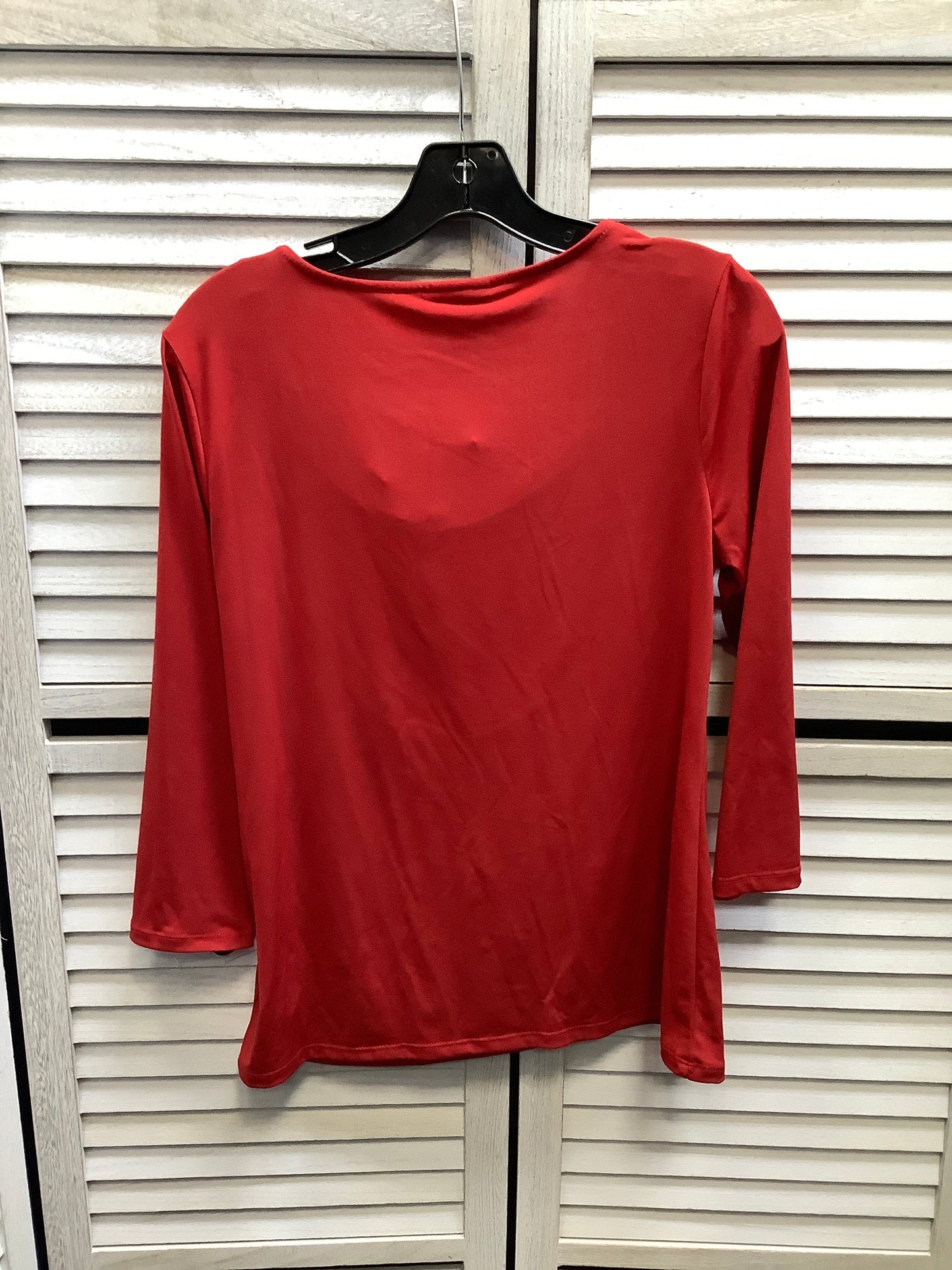 Top Long Sleeve By Jaclyn Smith In Red, Size: S