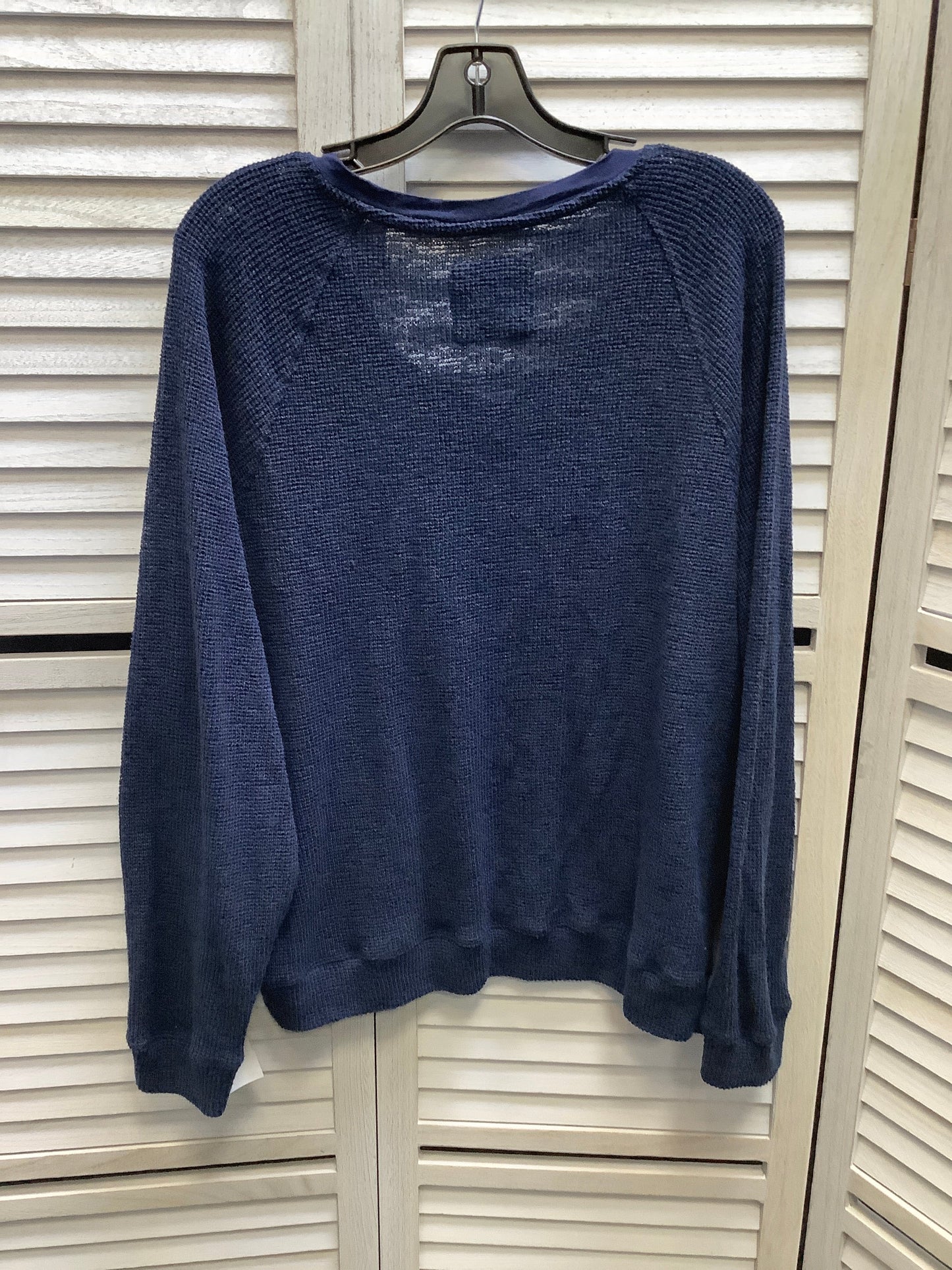 Top Long Sleeve By Marc New York In Navy, Size: Xl