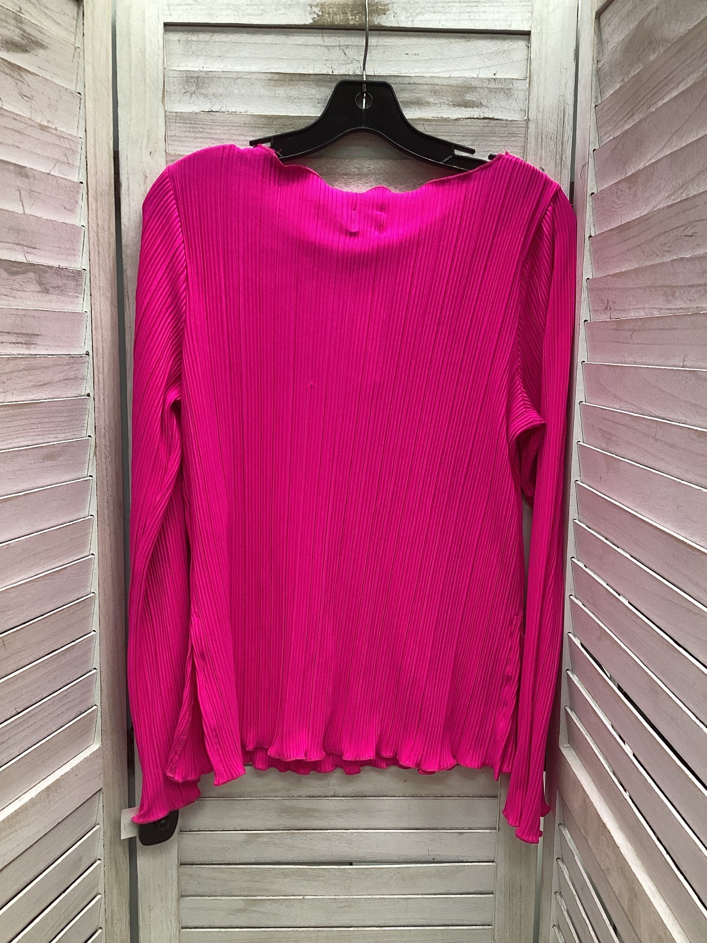 Top Long Sleeve By A New Day In Pink, Size: L