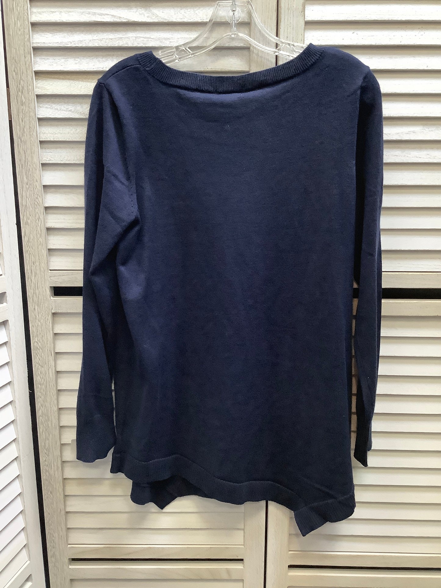 Top Long Sleeve By 89th And Madison In Navy, Size: M