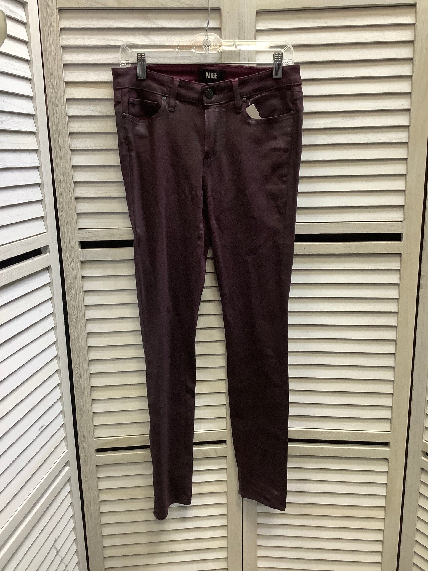 Pants Cropped By Paige In Red, Size: 10