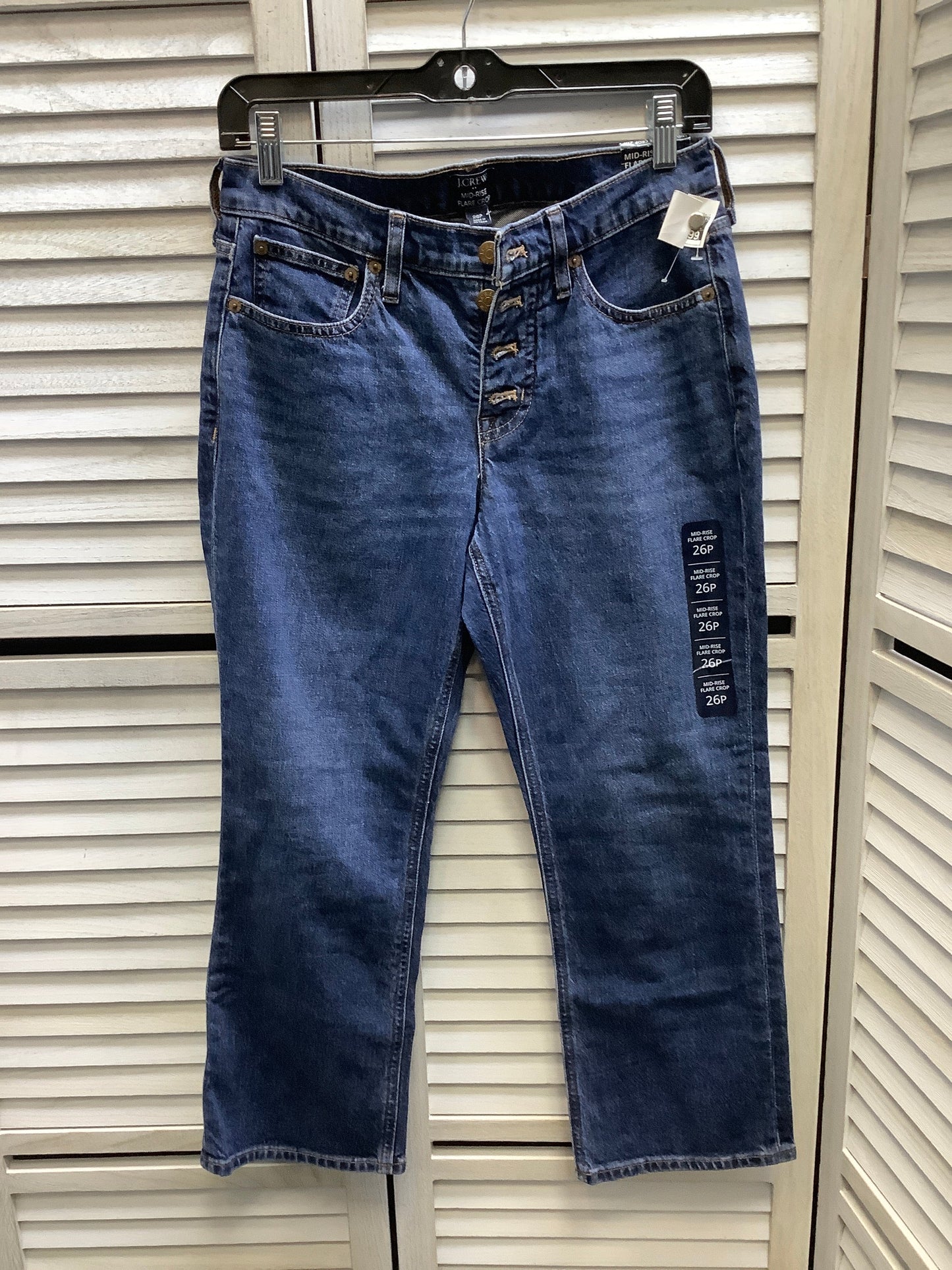 Jeans Cropped By J. Crew In Blue Denim, Size: 2