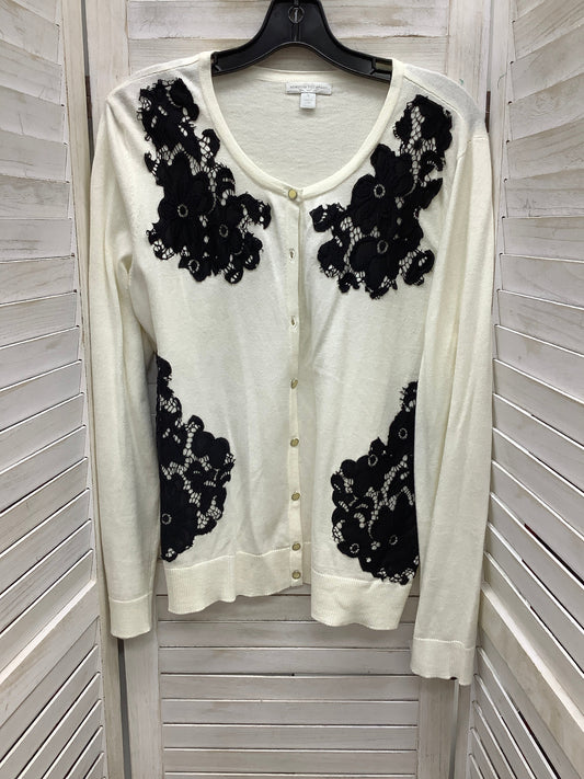 Cardigan By New York And Co In Black & Cream, Size: Xl