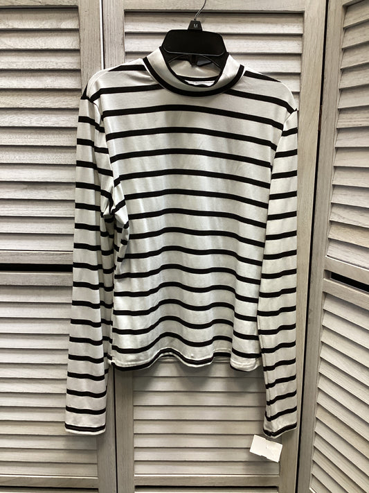 Top Long Sleeve By Shein In Striped Pattern, Size: Xl