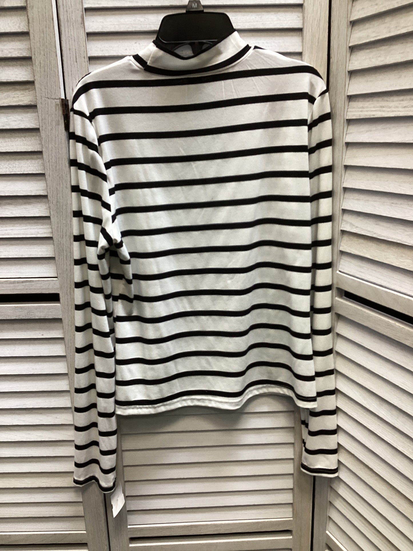 Top Long Sleeve By Shein In Striped Pattern, Size: Xl