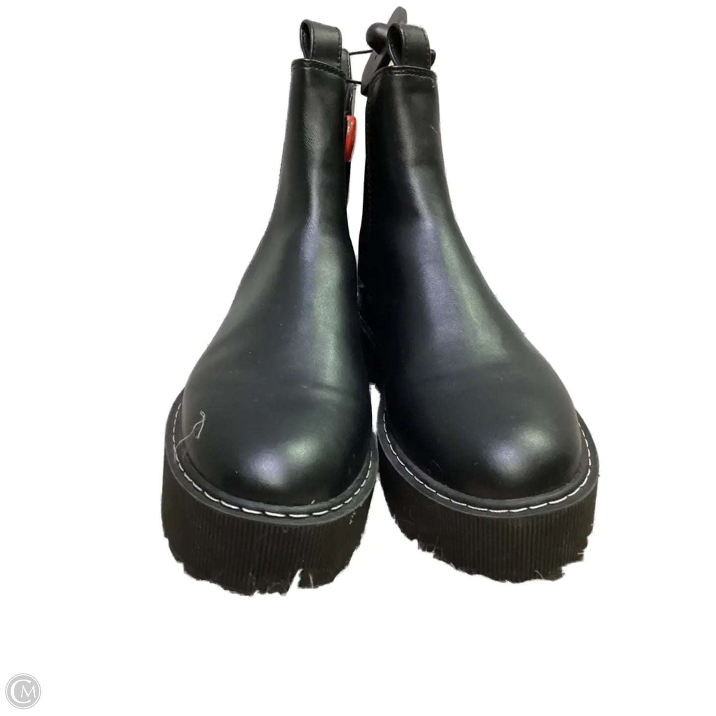 Boots Ankle Flats By Divided In Black, Size: 7.5