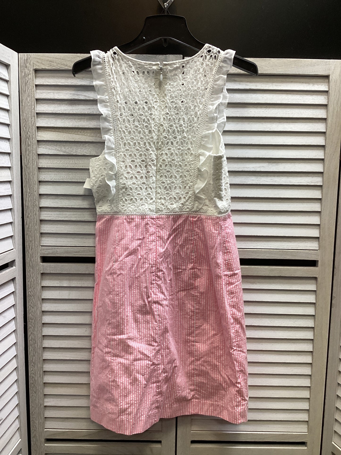 Dress Casual Short By Lilly Pulitzer In Pink & White, Size: 6