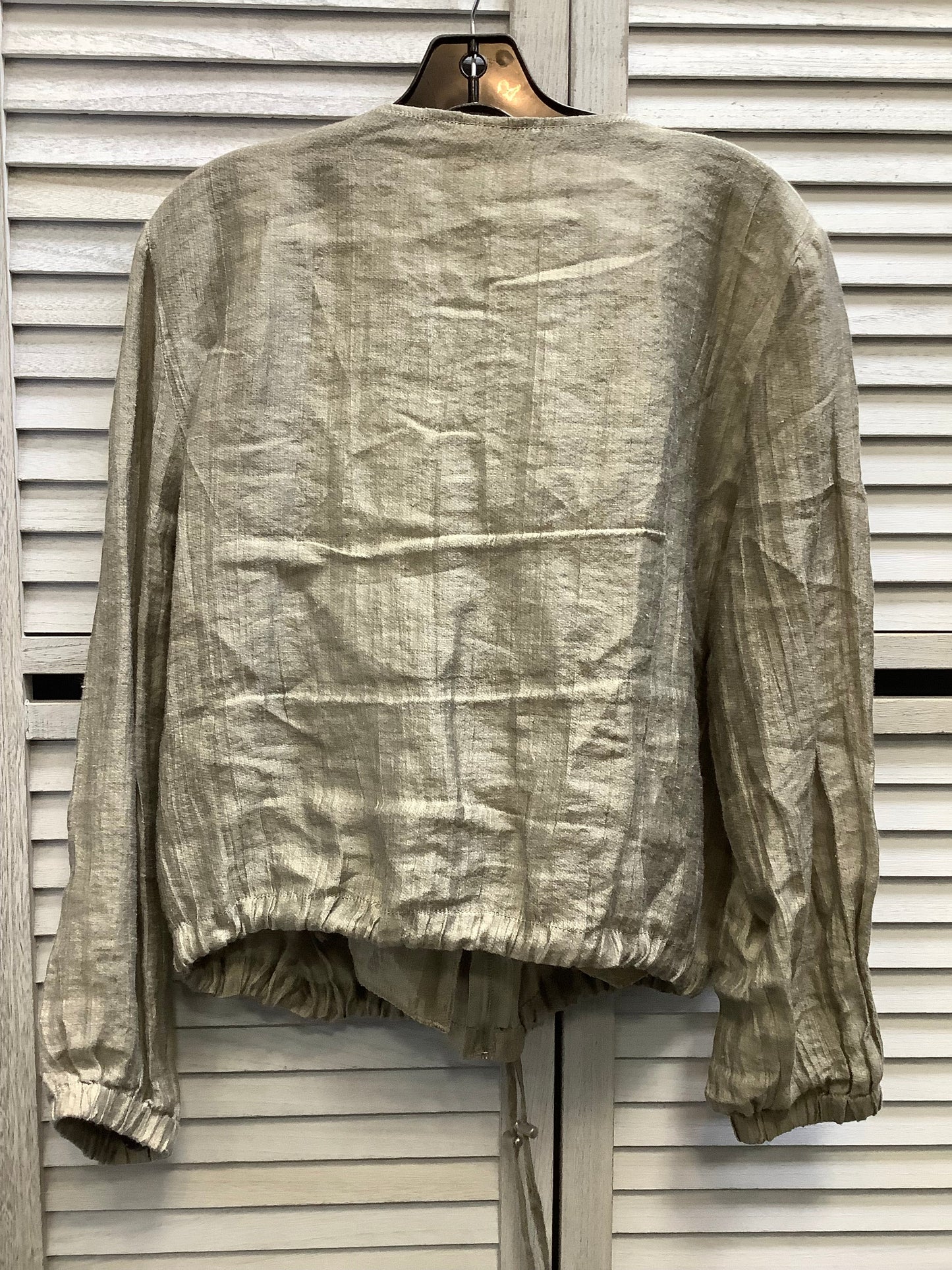 Top Long Sleeve By Ruby Rd In Taupe, Size: Xl