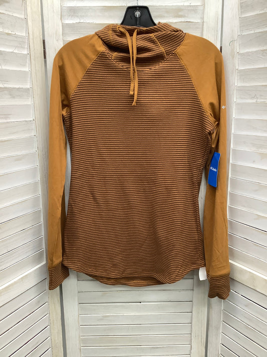 Top Long Sleeve By Columbia In Brown, Size: M