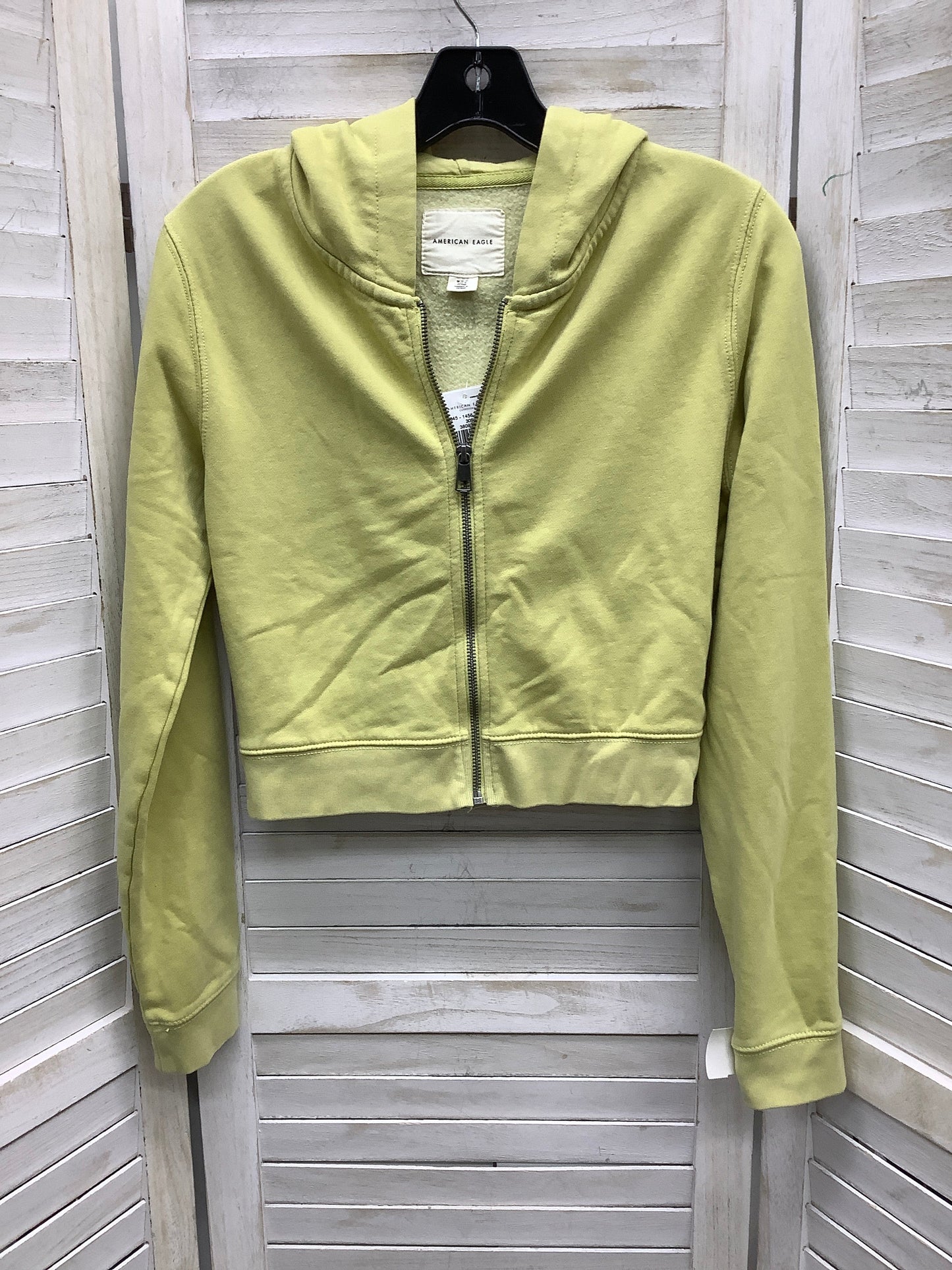 Sweatshirt Hoodie By American Eagle In Yellow, Size: M