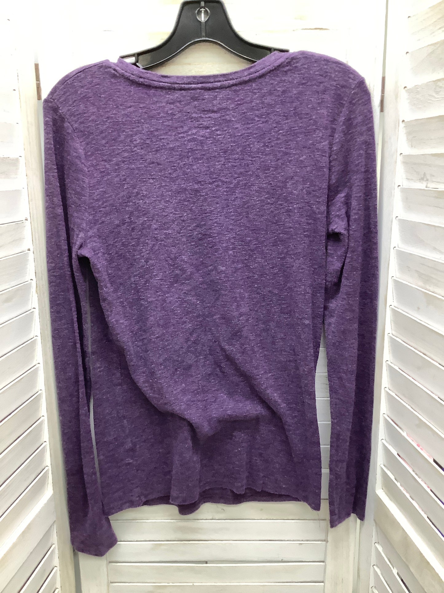 Purple Top Long Sleeve Merona, Size M