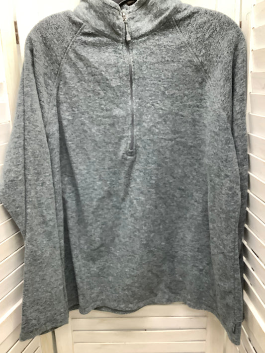 Jacket Fleece By Eddie Bauer In Grey, Size: 2x