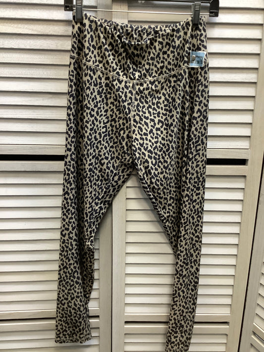 Athletic Leggings By Blue Rain In Animal Print, Size: L