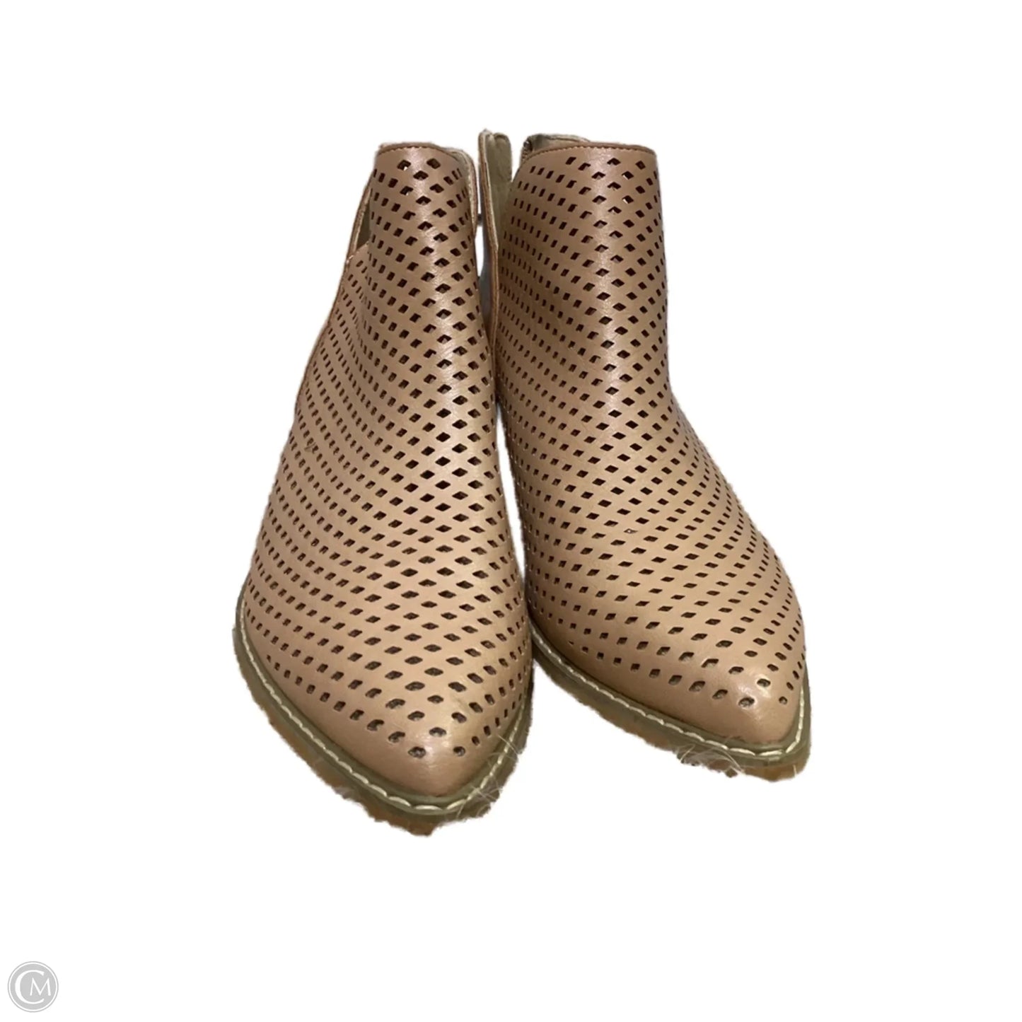 Boots Ankle Flats By Mimi Chica In Tan, Size: 9