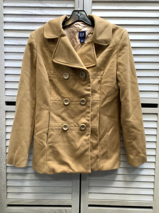 Coat Peacoat By Gap In Tan, Size: S