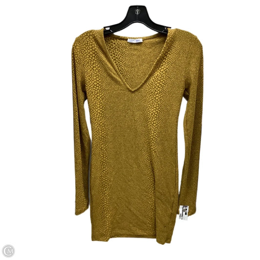 Dress Casual Short By Zara In Mustard, Size: S