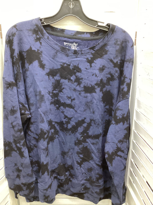 Sweatshirt Crewneck By Terra & Sky In Tie Dye, Size: Xl