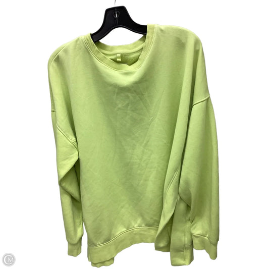 Sweatshirt Crewneck By Lou And Grey In Lime Green, Size: L