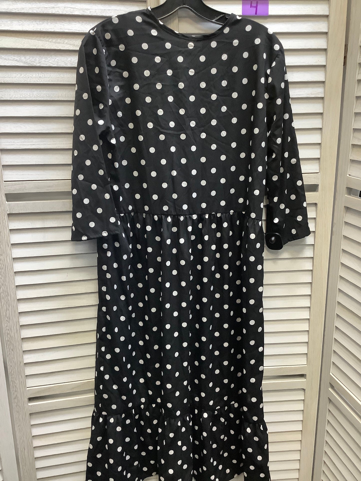 Polkadot Dress Casual Maxi Boohoo Boutique, Size S