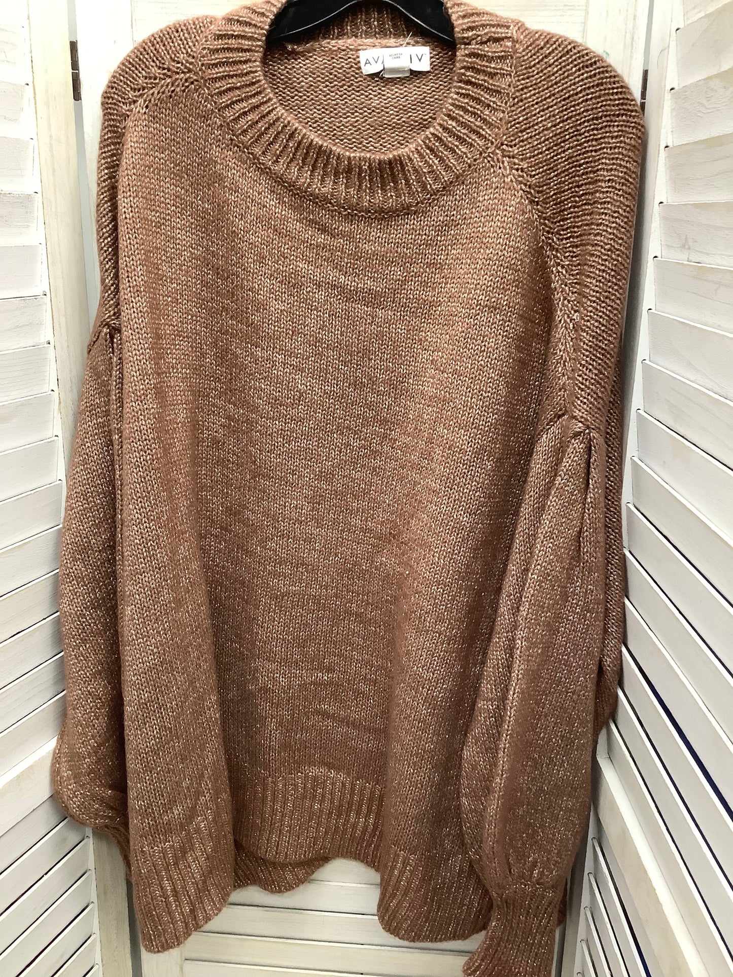 Sweater By Ava & Viv In Rose Gold, Size: 4x