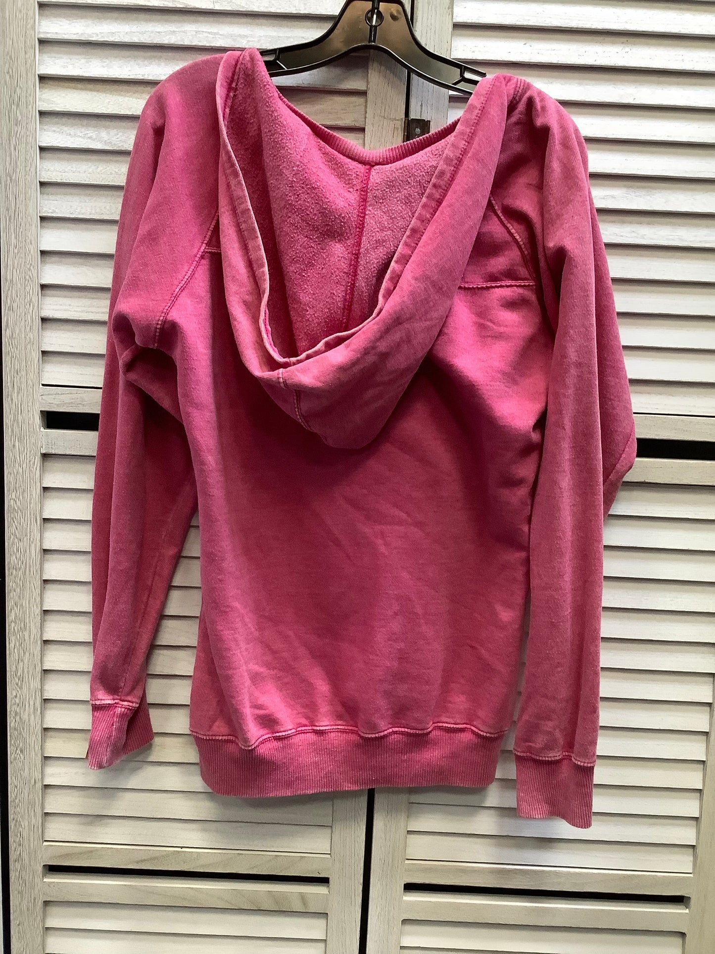 Sweatshirt Hoodie By Clothes Mentor In Pink, Size: Xl