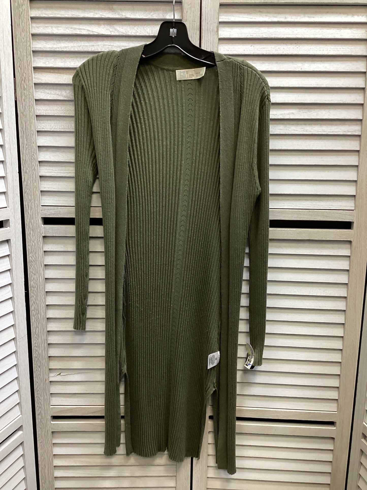 Cardigan By Time And Tru In Green, Size: S