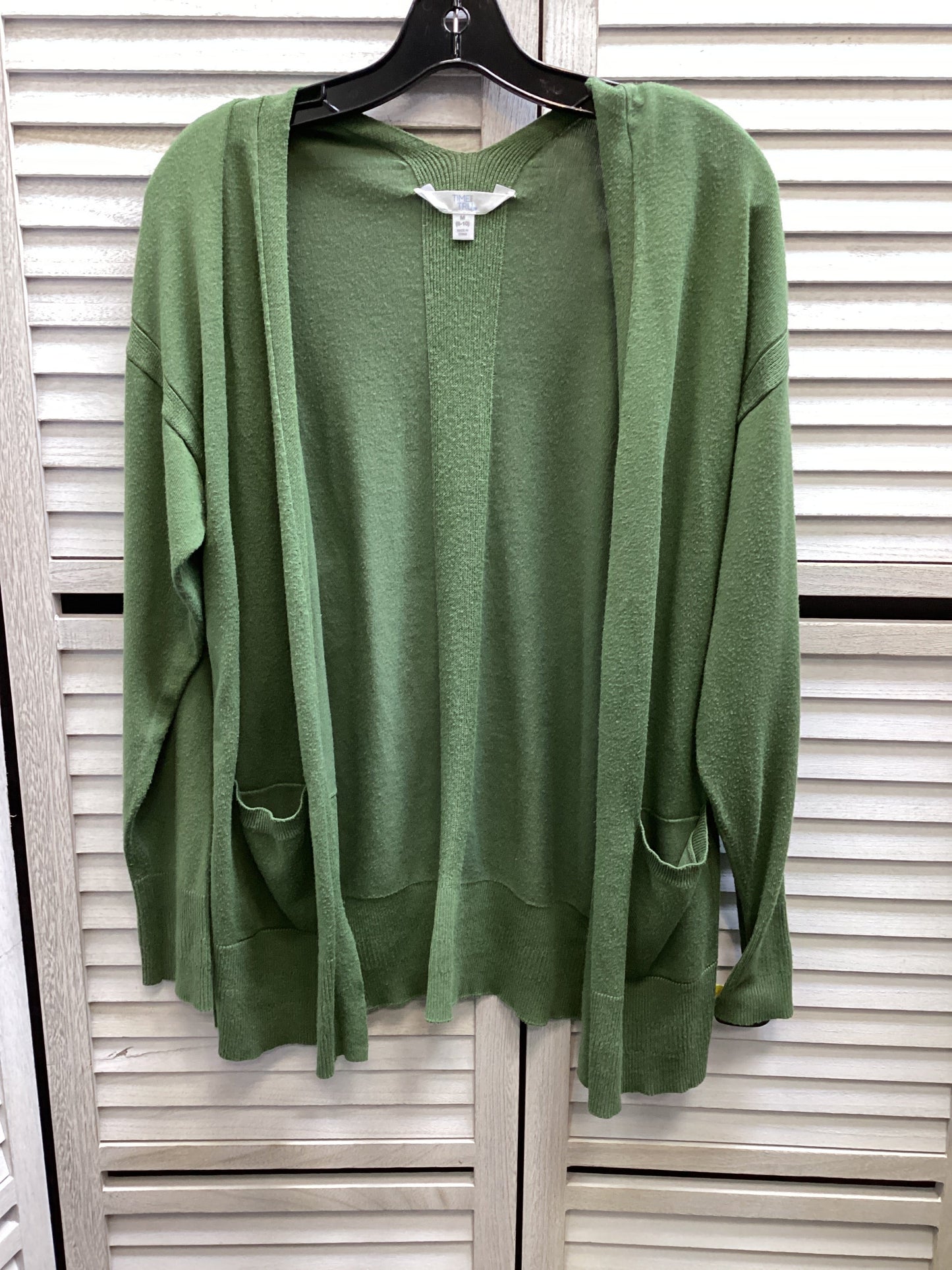 Cardigan By Time And Tru In Green, Size: M