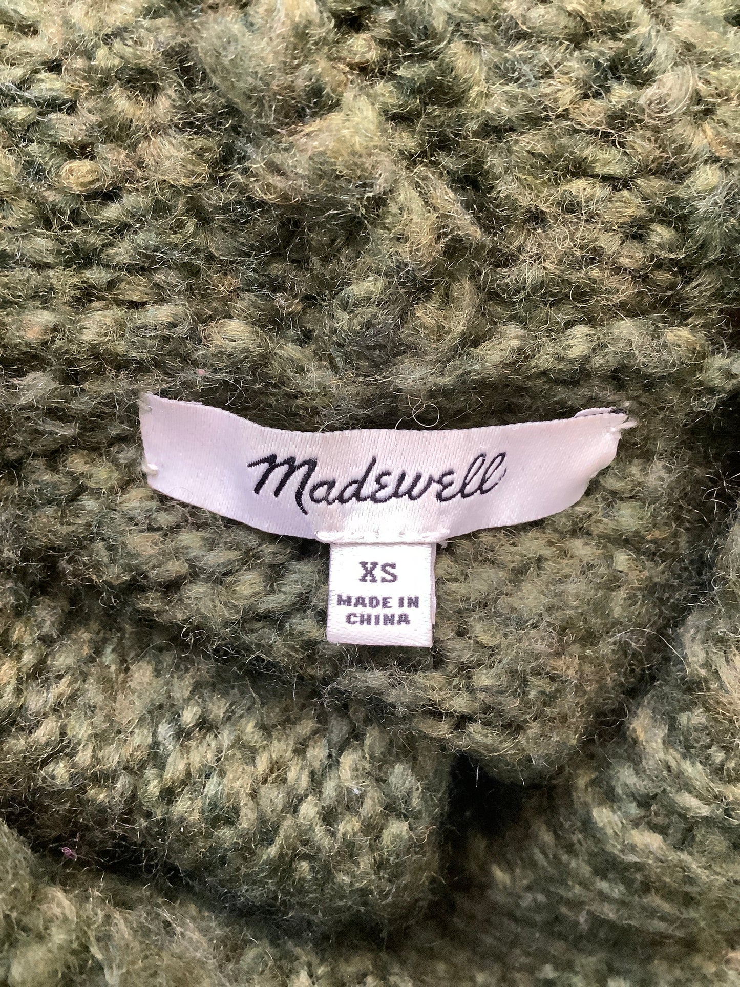 Sweater By Madewell In Green, Size: Xs