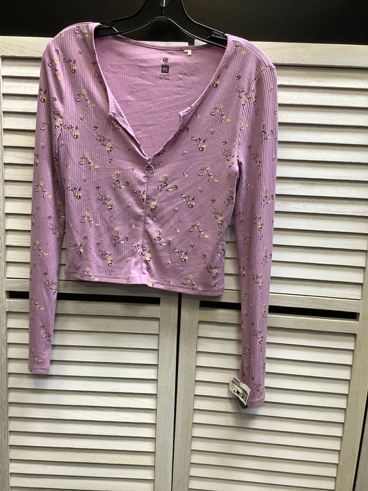 Floral Top Long Sleeve Clothes Mentor, Size M