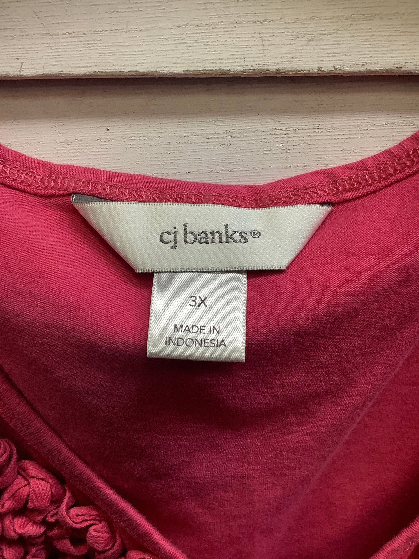 Pink Top Sleeveless Cj Banks, Size 3x