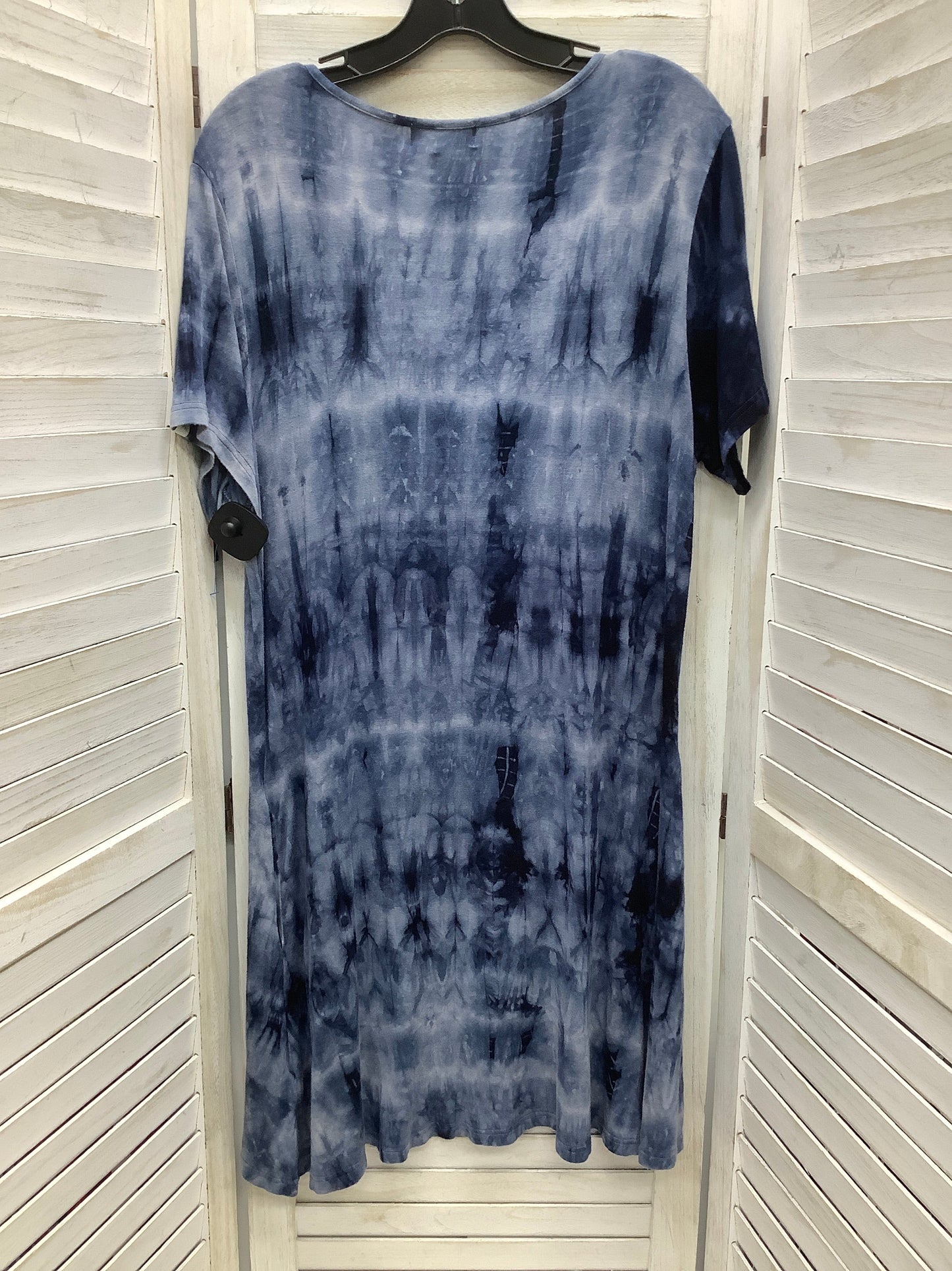 Tie Dye Dress Casual Short Simply Southern, Size L