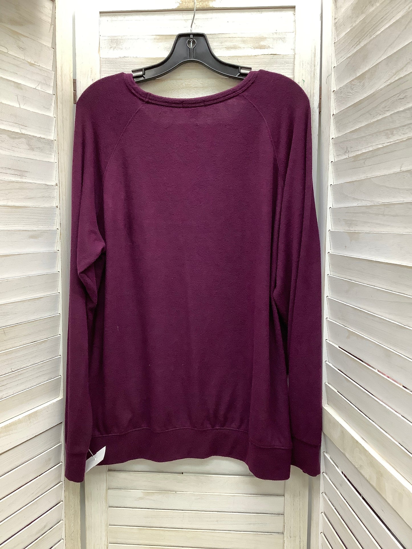 Top Long Sleeve By Buffalo David Bitton In Purple, Size: Xl