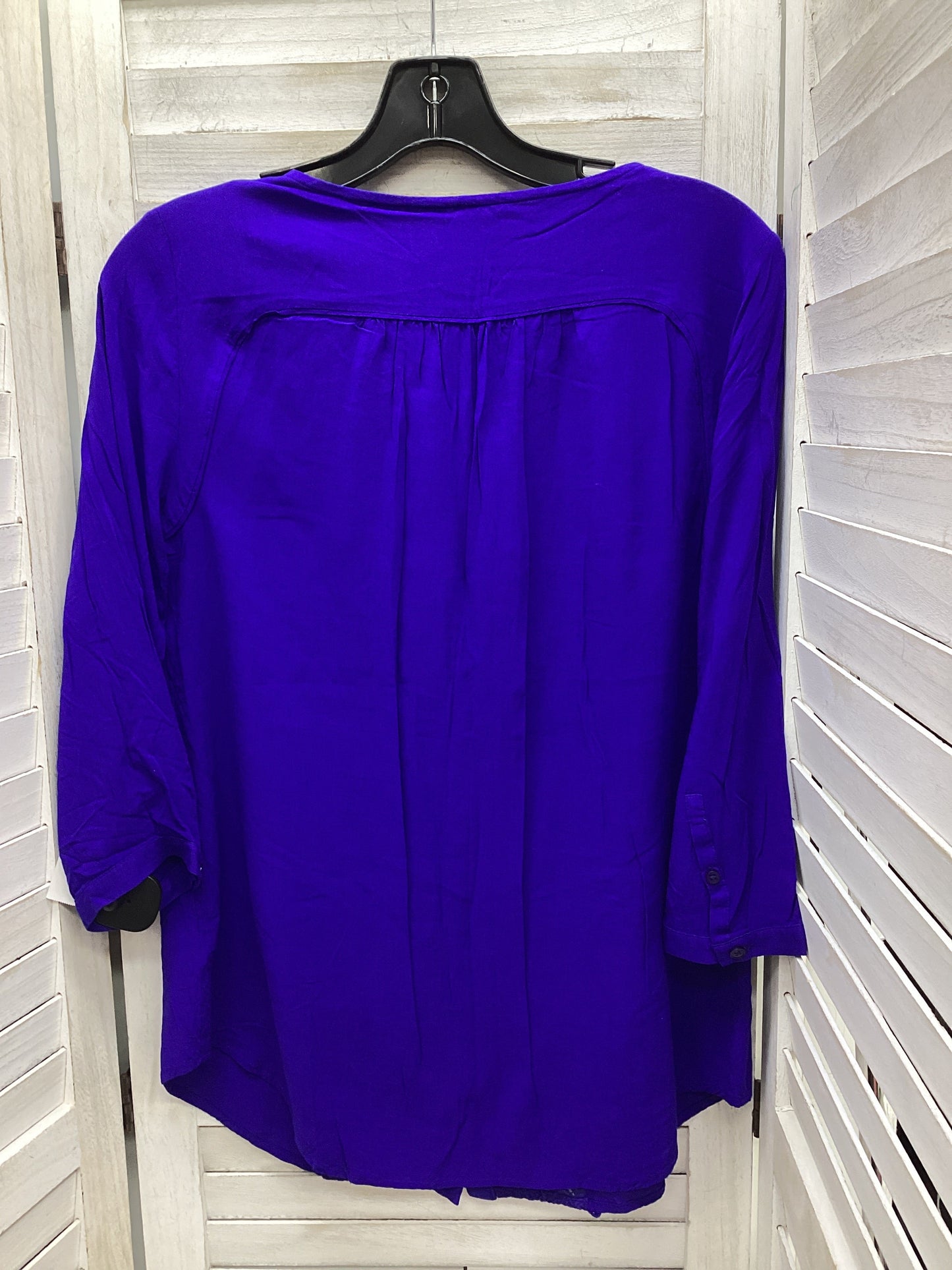 Top 3/4 Sleeve By Maeve In Blue, Size: M