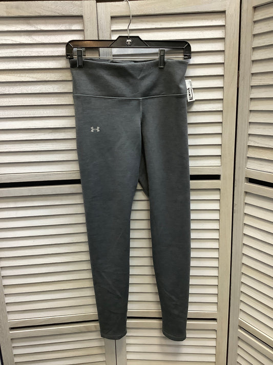 Athletic Leggings By Under Armour In Grey, Size: M