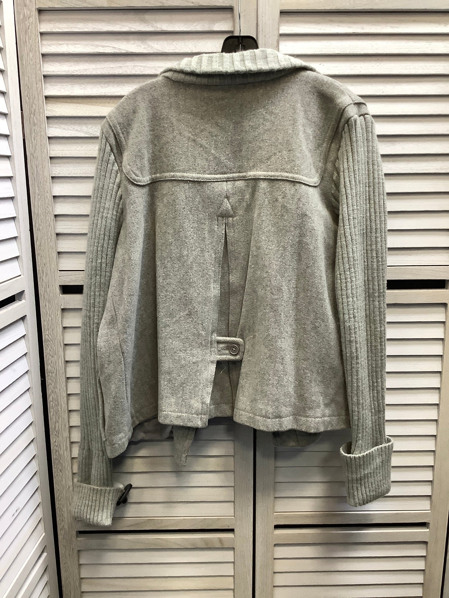 Coat Wool By Gap In Grey, Size: Xl